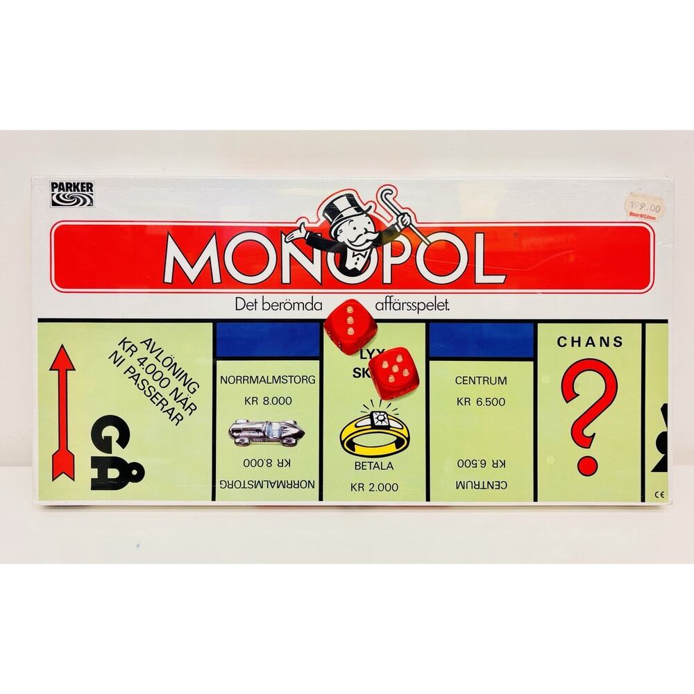 Monopoly Det Beromda Affarsspelet Swedish Edition 1985 New Sealed